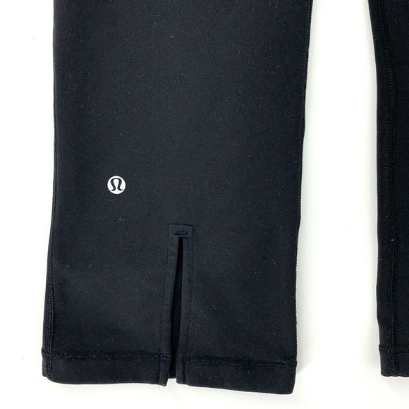 Lululemon‎ Gather & Crow Crop Tights Ankle Slit 8 - Picture 5 of 11